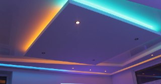 Натяжной потолок с подсветкой Йошкар-Ола, цена от 2086 руб.